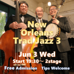 New Orleans Trad Jazz 3　at.CELLAR BAR KENT